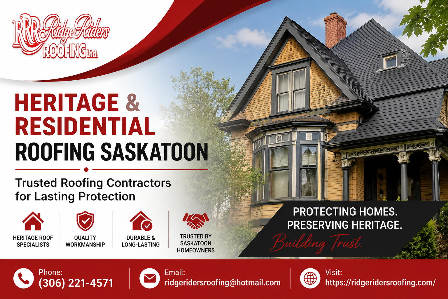 Heritage roofing services for Saskatoon