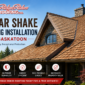 Cedar shake roofing installation in Saskatoon 85x85