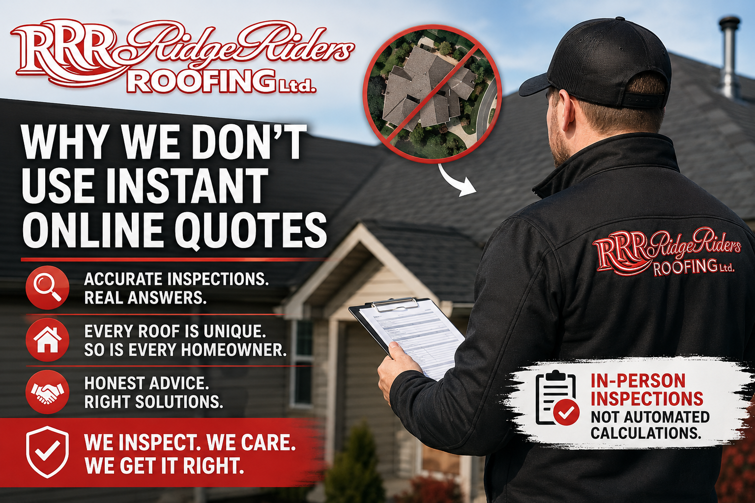 Why choose in-person roof inspections?